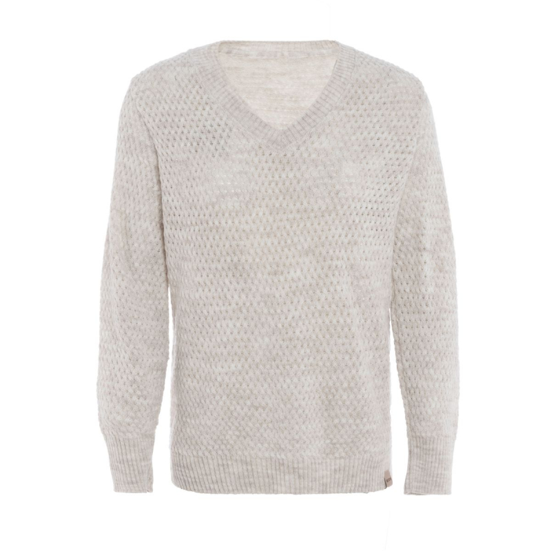 Knit Factory Strickpullover / ILSE / Beige Gr.40/42